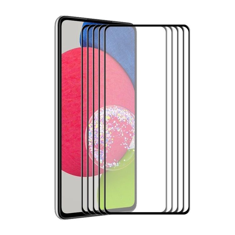 5 PCS ENKAY Hat-Prince Full Glue Tempered Glass 6D Full Coverage Anti-scratch Protector, For Samsung Galaxy A03s 164mm(5pcs), For Samsung Galaxy A03s 166mm(5pcs), For Samsung Galaxy A22 4G(5pcs), For Samsung Galaxy A22 5G(5pcs)�������������������������...