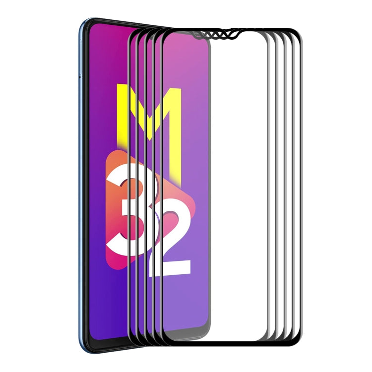 5 PCS ENKAY Hat-Prince Full Glue Tempered Glass 6D Full Coverage Anti-scratch Protector, For Samsung Galaxy A03s 164mm(5pcs), For Samsung Galaxy A03s 166mm(5pcs), For Samsung Galaxy A22 4G(5pcs), For Samsung Galaxy A22 5G(5pcs)�������������������������...