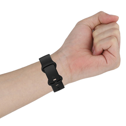 For Fitbit Charge 5 Monochromatic Silica Gel To Replace Watch Strap, Size：Large Size, Size: Small Size