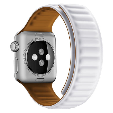 Silicone Magnetic Strap Watchband For Apple Watch Series, 7 45mm / 6&SE&5&4 44mm / 3&2&1 42mm