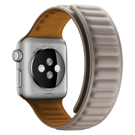 Silicone Magnetic Strap Watchband For Apple Watch Series, 7 45mm / 6&SE&5&4 44mm / 3&2&1 42mm