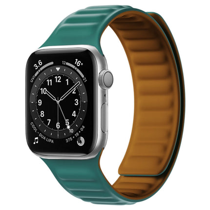 Silicone Magnetic Strap Watchband For Apple Watch Series, 7 45mm / 6&SE&5&4 44mm / 3&2&1 42mm