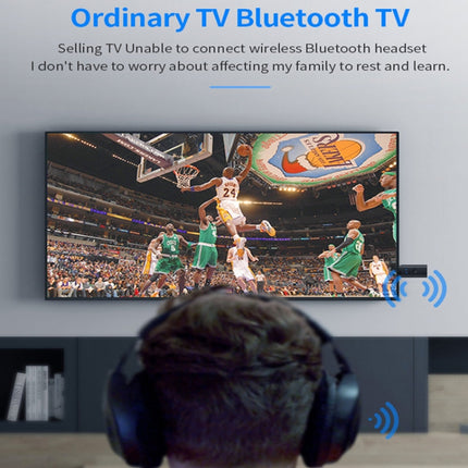 TX35 Bluetooth 5.2 Transmitter One Drag Two USB / AUX Dual Output