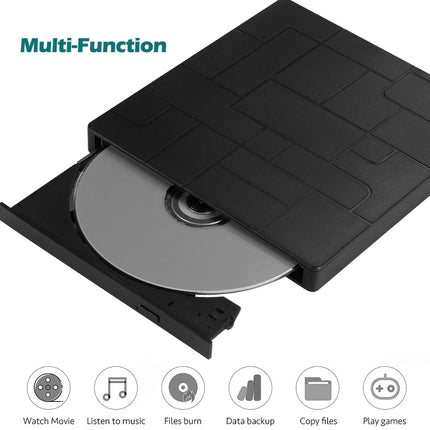 External RW DVD Recorder with Optical Drive