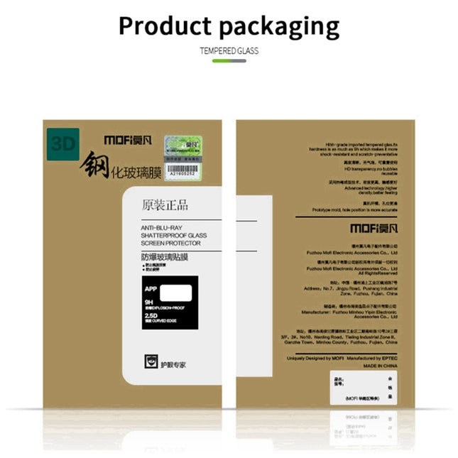 MOFI 9H 3D Explosion-Proof Hot Bending Full Screen Tempered Glass Film, For Huawei nova 9, For Huawei nova 9 Pro