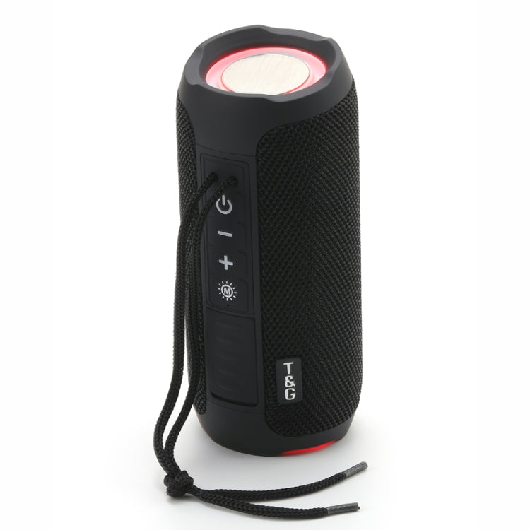 T&amp;G TG227 Tragbarer wasserdichter Bluetooth-Musiklautsprecher für den Außenbereich mit LED-Unterstützung FM / TF / USB