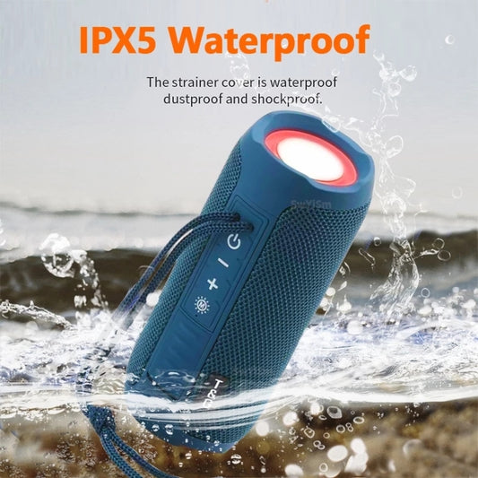 T&G TG227 Outdoor Portable Waterproof Bluetooth Music Speaker with LED Support FM / TF / USB