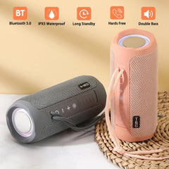 T&G TG227 Outdoor Portable Waterproof Bluetooth Music Speaker with LED Support FM / TF / USB