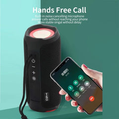T&amp;G TG227 Tragbarer wasserdichter Bluetooth-Musiklautsprecher für den Außenbereich mit LED-Unterstützung FM / TF / USB