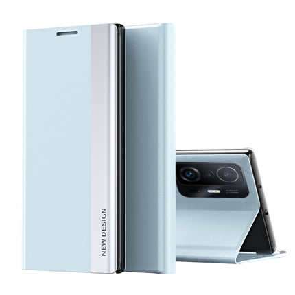 Side Electroplated Magnetic Ultra-Thin Horizontal Flip Leather Case with Holder, For Xiaomi Mi 11T / 11T Pro