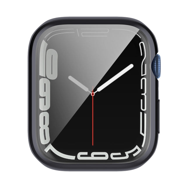 Shockproof TPU Full Protective Shell with Protective Film, For Apple Watch Series 9 / 8 / 7 45mm, For Apple Watch Series 9 / 8 / 7 41mm