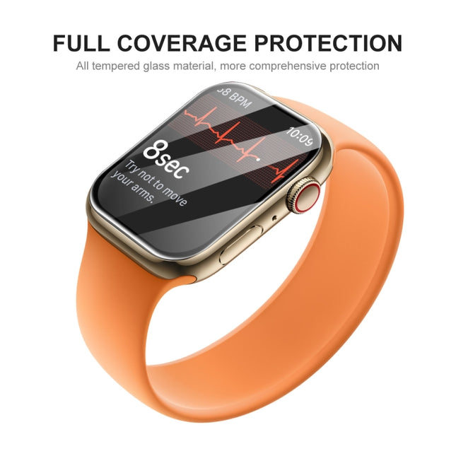 ENKAY Hat-Prince 3D Curved Edge Full Coverage Full Tempered Glass HD Screen Protector Film For Apple Watch Series 9 / 8 / 7 45mm