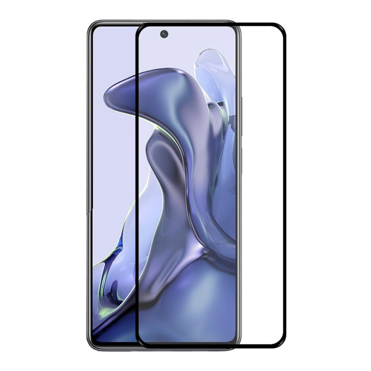 For Xiaomi Mi 11T / 11T Pro ENKAY Hat-Prince Full Glue 0.26mm 9H 2.5D Tempered Glass Screen Protector Full Coverage Film
