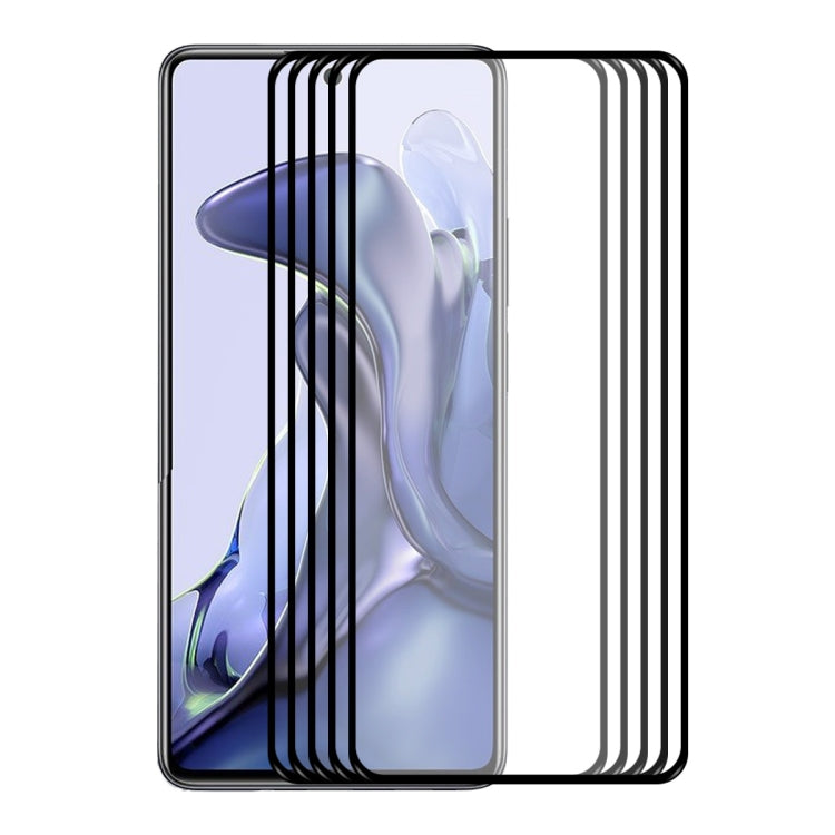 For Xiaomi Mi 11T / 11T Pro ENKAY Hat-Prince Full Glue 0.26mm 9H 2.5D Tempered Glass Screen Protector Full Coverage Film