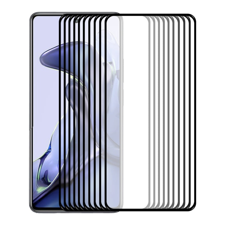 For Xiaomi Mi 11T / 11T Pro ENKAY Hat-Prince Full Glue 0.26mm 9H 2.5D Tempered Glass Screen Protector Full Coverage Film