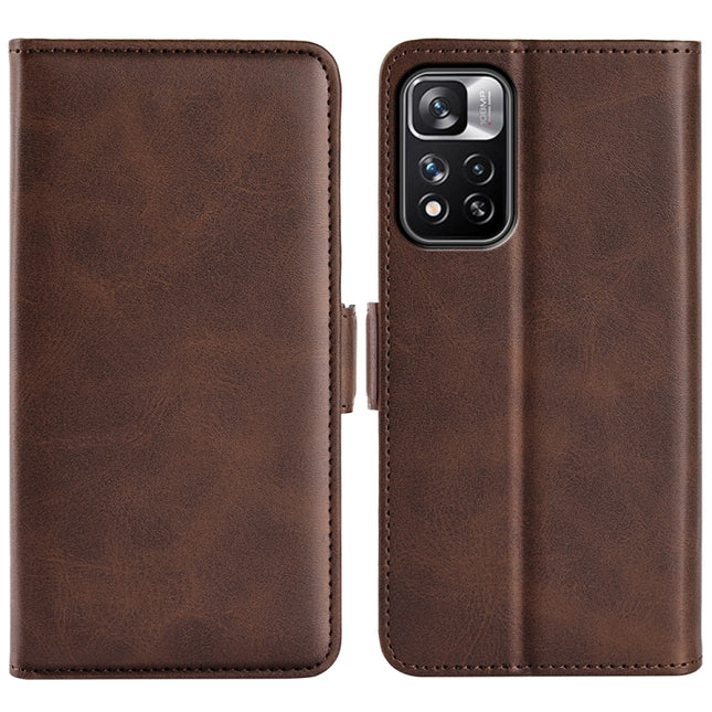 For Xiaomi Redmi Note 11 Pro / Note 11 Pro+ Dual-side Magnetic Buckle Horizontal Flip Leather Case with Holder & Card Slots & Wallet, For Xiaomi Redmi Note 11 Pro