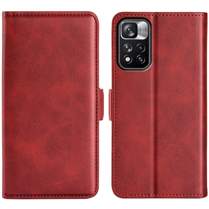 For Xiaomi Redmi Note 11 Pro / Note 11 Pro+ Dual-side Magnetic Buckle Horizontal Flip Leather Case with Holder & Card Slots & Wallet, For Xiaomi Redmi Note 11 Pro