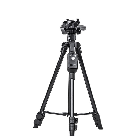 YUNTENG 6208 Aluminum Tripod Mount with Bluetooth Remote Control &  3-Way Head & Phone Clamp, VCT-6208