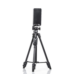 YUNTENG 6208 Aluminum Tripod Mount with Bluetooth Remote Control &  3-Way Head & Phone Clamp, VCT-6208