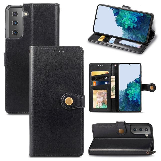Solid Color Leather Buckle Phone Case, For Samsung Galaxy S22 5G, For Samsung Galaxy S22+ 5G, For Samsung Galaxy S22 Ultra 5G, For Samsung Galaxy M52 5G, For Samsung Galaxy A13 5G