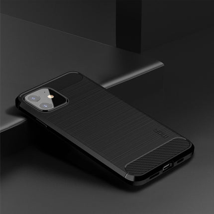 MOF Gentleness Series Brushed Texture Carbon Fiber Soft TPU Case, For iPhone 12 mini, For iPhone 12 / 12 Pro, For iPhone 12 Pro Max, For iPhone?12 / 12 Pro