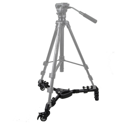 YUNTENG 900 Aluminium Alloy Camera Tripod Foot Wheel Tripod Pulley Base, Load 15KG, 900
