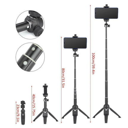 Yunteng YT-9928 3 in 1 Handheld Tripod, Monopod Selfie Stick, Bluetooth Remote Shutter for All Smartphones