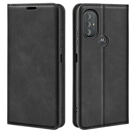 For Motorola Moto G Power 2022 Retro-skin Business Magnetic Suction Phone Leather Case with Holder & Card Slots & Wallet, For Motorola Moto G Power 2022