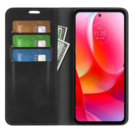 For Motorola Moto G Power 2022 Retro-skin Business Magnetic Suction Phone Leather Case with Holder & Card Slots & Wallet, For Motorola Moto G Power 2022