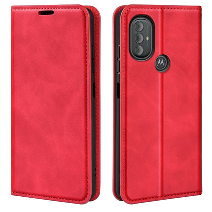 For Motorola Moto G Power 2022 Retro-skin Business Magnetic Suction Phone Leather Case with Holder & Card Slots & Wallet, For Motorola Moto G Power 2022