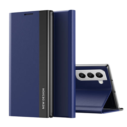 Side Electroplated Magnetic Ultra-Thin Horizontal Flip Leather Case with Holder, For Samsung Galaxy S22 5G, For Samsung Galaxy S22+ 5G, For Samsung Galaxy S22 Ultra 5G