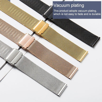 Stainless Steel Milan Double Insurance Buckle Watch Strap, For Huawei Watch GT 46mm, For Huawei Watch GT 2 46MM, For Honor Magic Watch 2 46mm
