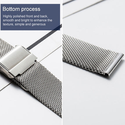 Stainless Steel Milan Double Insurance Buckle Watch Strap, For Huawei Watch GT 3 42mm, For Huawei Watch GT 2 42mm, For Huawei Watch 2, For Huawei Honor Watch ES