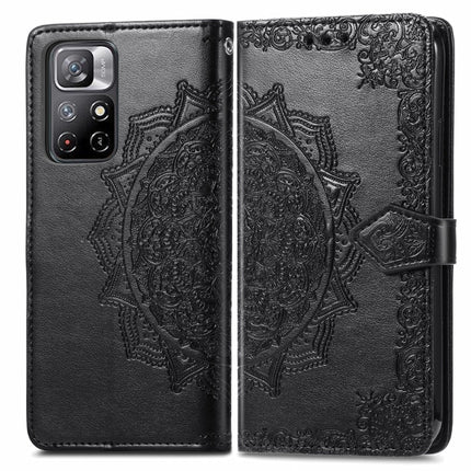 Mandala Flower Embossed Flip Leather Phone Case, For Xiaomi Redmi Note 11, For Xiaomi Redmi Note 11 Pro / 11 Pro+