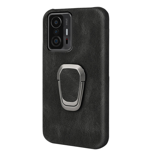 Ring Holder PU Phone Case For Xiaomi Mi 11T / 11T Pro, For Xiaomi Mi 11T / 11T Pro