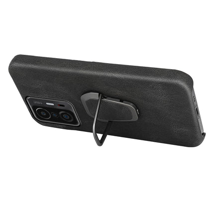 Ring Holder PU Phone Case For Xiaomi Mi 11T / 11T Pro, For Xiaomi Mi 11T / 11T Pro