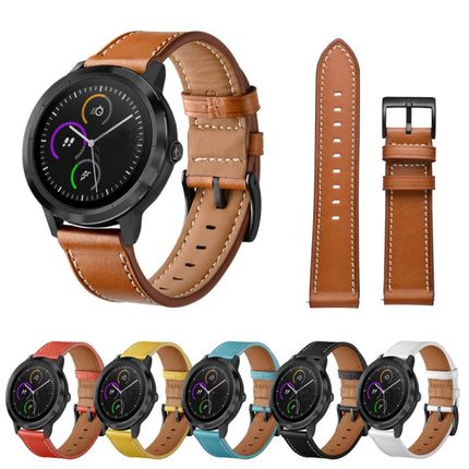 First Layer Leather Car Line Solid Color Strap, For Huawei Watch GT3 46mm / Watch GT Runner, For Huawei Watch GT3 42mm / Watch GT2 42mm