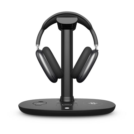 B-15A 4 in 1 Headset Holder Wireless Charger for Smart Phone & iWatch & Airpods