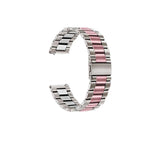 22mm Three Flat Buckle For Huawei Watch GT Runner / Watch GT 3 46mm / Silver Pink