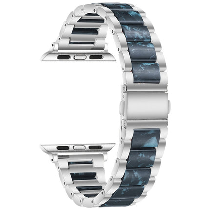 Metal + Resin Watchband For Apple Watch Series, 7 41mm / 6&SE&5&4 40mm / 3&2&1 38mm
