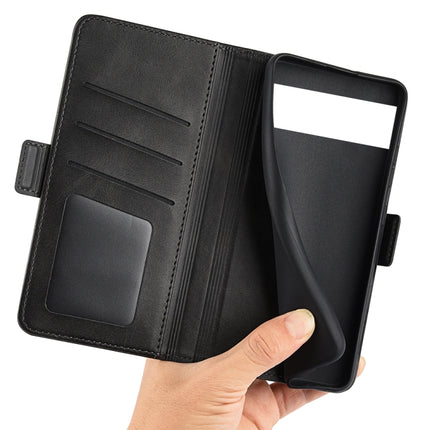 For Google Pixel 6a Dual-side Magnetic Buckle Leather Phone Case, For Google Pixel 6a