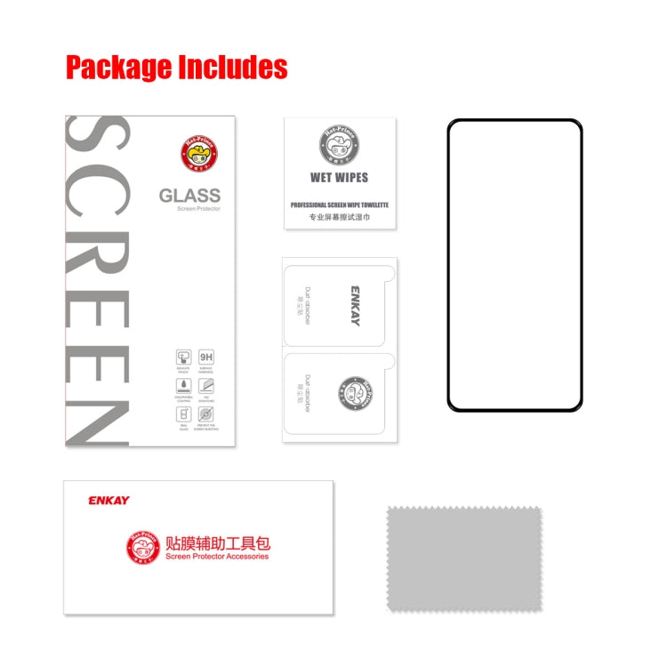 For Nothing Phone 1 ENKAY Hat-Prince Full Glue 0.26mm 9H 2.5D Tempered Glass Full Film, 1 PCS, 2 PCS, 5 PCS, 10 PCS