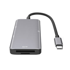 5 in 1 Data Read HUB Adapter with SD / TF / CF Card, Dual USB3.0 Ports, Dual USB3.0+SD / TF / CF Card