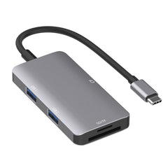 5 in 1 Data Read HUB Adapter with SD / TF / CF Card, Dual USB3.0 Ports, Dual USB3.0+SD / TF / CF Card