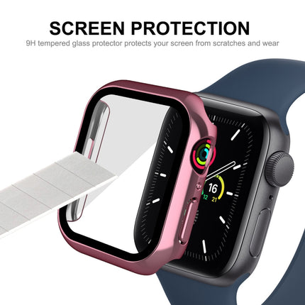 ENKAY Hat-Prince 2 in 1 PC Frame + 9H Tempered Glass Case, For Apple Watch Series 8 / 7 41mm, For Apple Watch Series 8 / 7 45mm