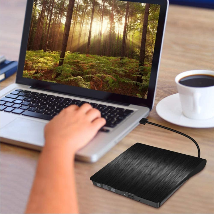 USB 3.0 Brushed External CD / DVD-RW Optical Drive Player, ECD819