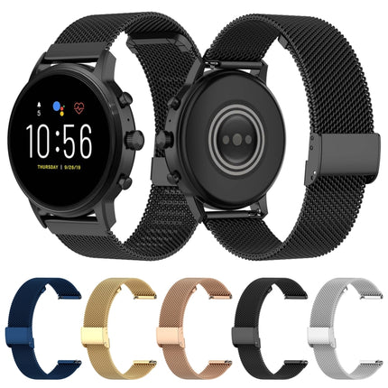 Milan Metal Steel Mesh One Buckle Strap, For Huawei Watch GT3 46mm, For Huawei Watch GT Runner, For Huawei Watch 3, For Huawei Watch 3 Pro