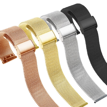 Milan Metal Steel Mesh One Buckle Strap, For Huawei Watch GT 3 42mm, For Huawei Watch 2, For Honor Watch ES, For Honor Magic Watch 2 42mm