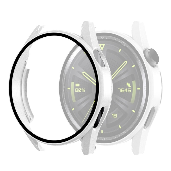 Tempered Glass Film Oil Spray Matte PC Case, For Huawei GT3 42mm, For Huawei GT3 46mm