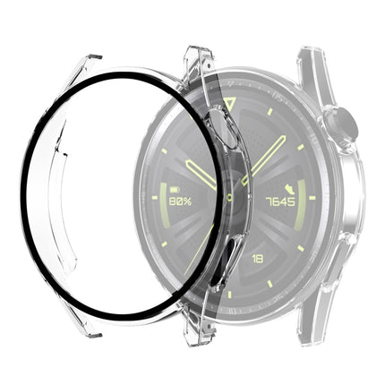 Tempered Glass Film Oil Spray Matte PC Case, For Huawei GT3 42mm, For Huawei GT3 46mm